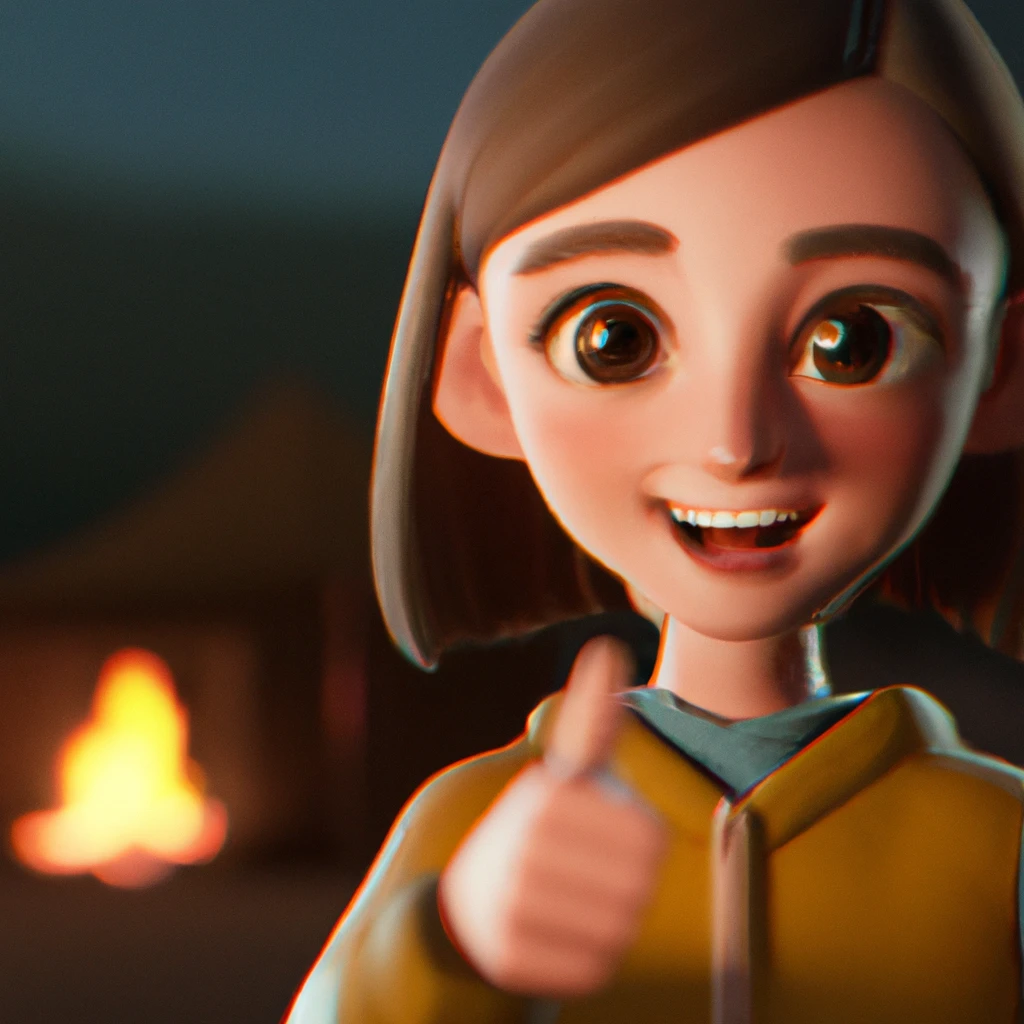 Illustration: around a campfire