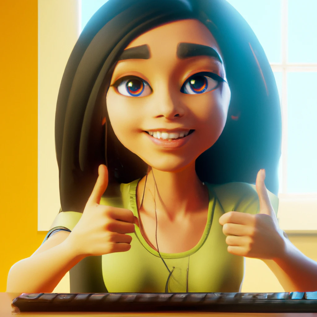 Illustration: at an Internet cafe