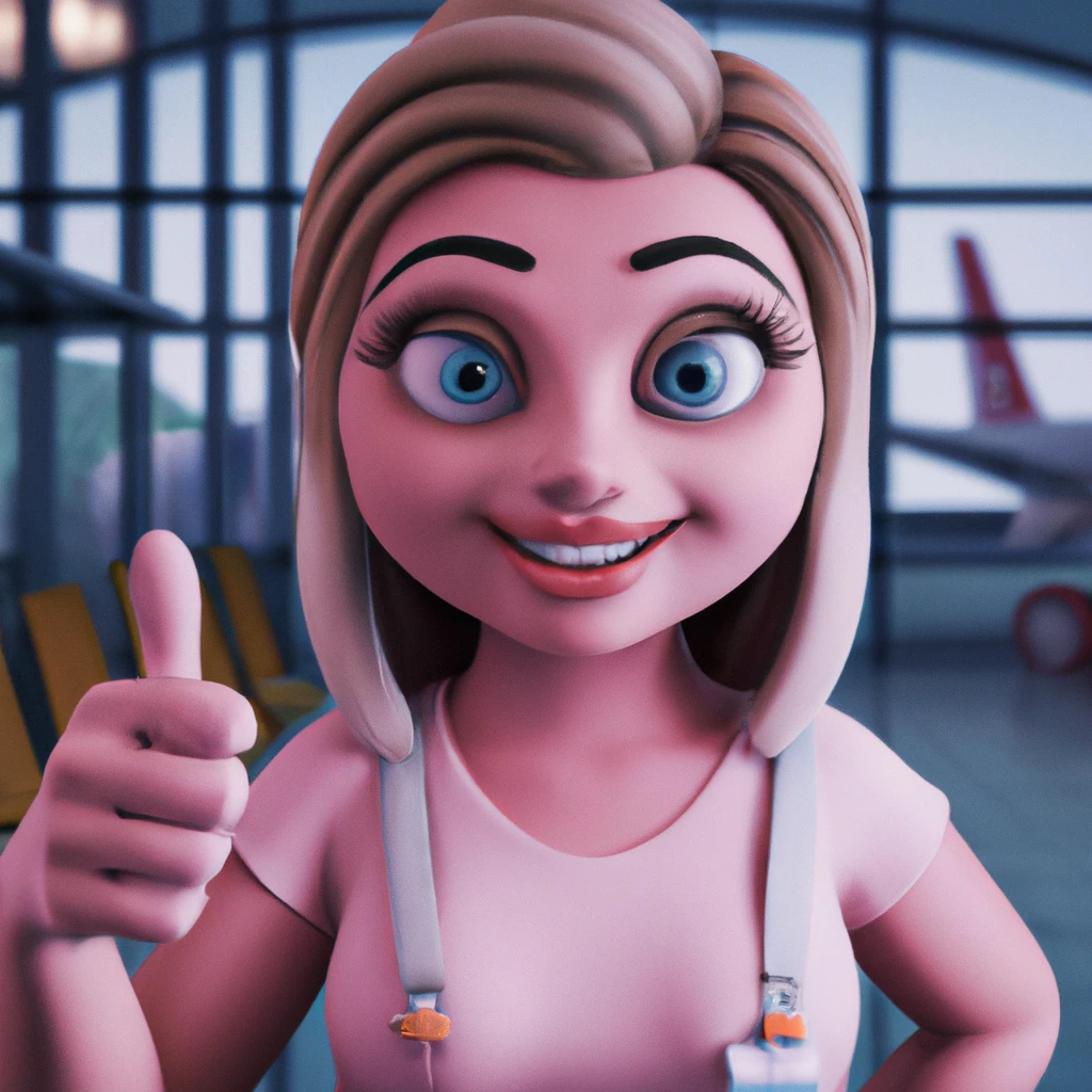 Illustration: at the airport