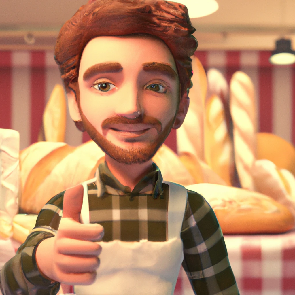 Illustration: at the bakery