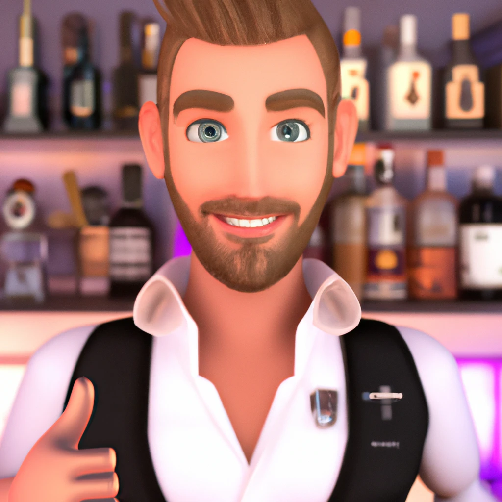 Illustration: at the bar