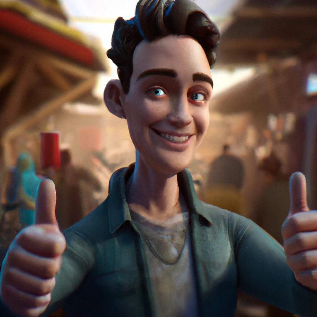 Illustration: at the flea market