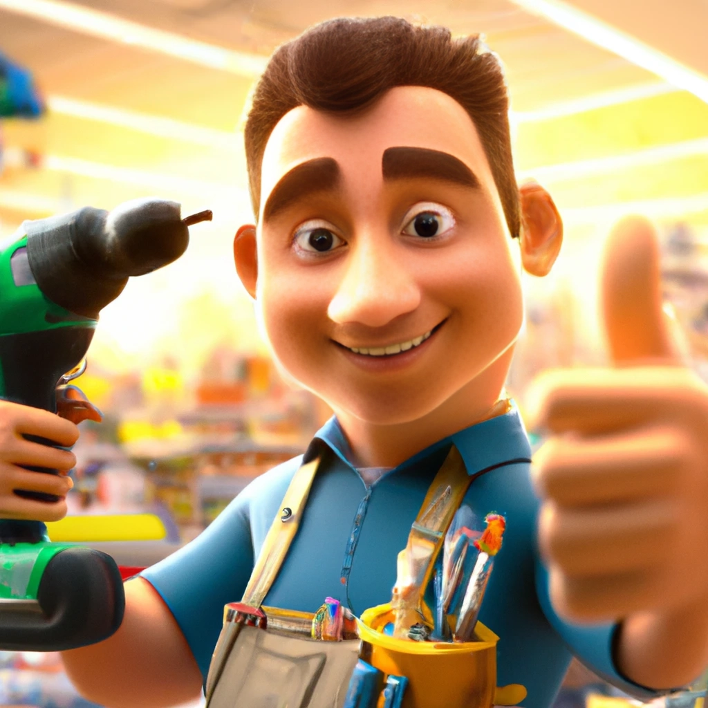 Illustration: at the hardware store