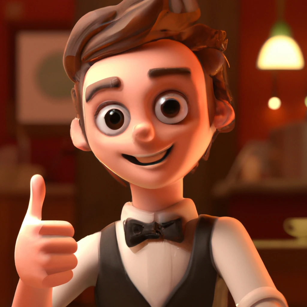 Illustration: at the restaurant