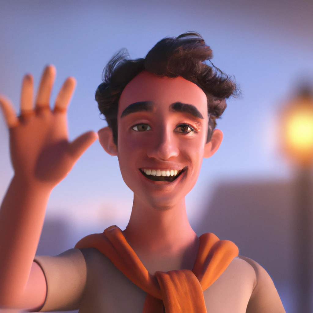 Illustration: greeting someone