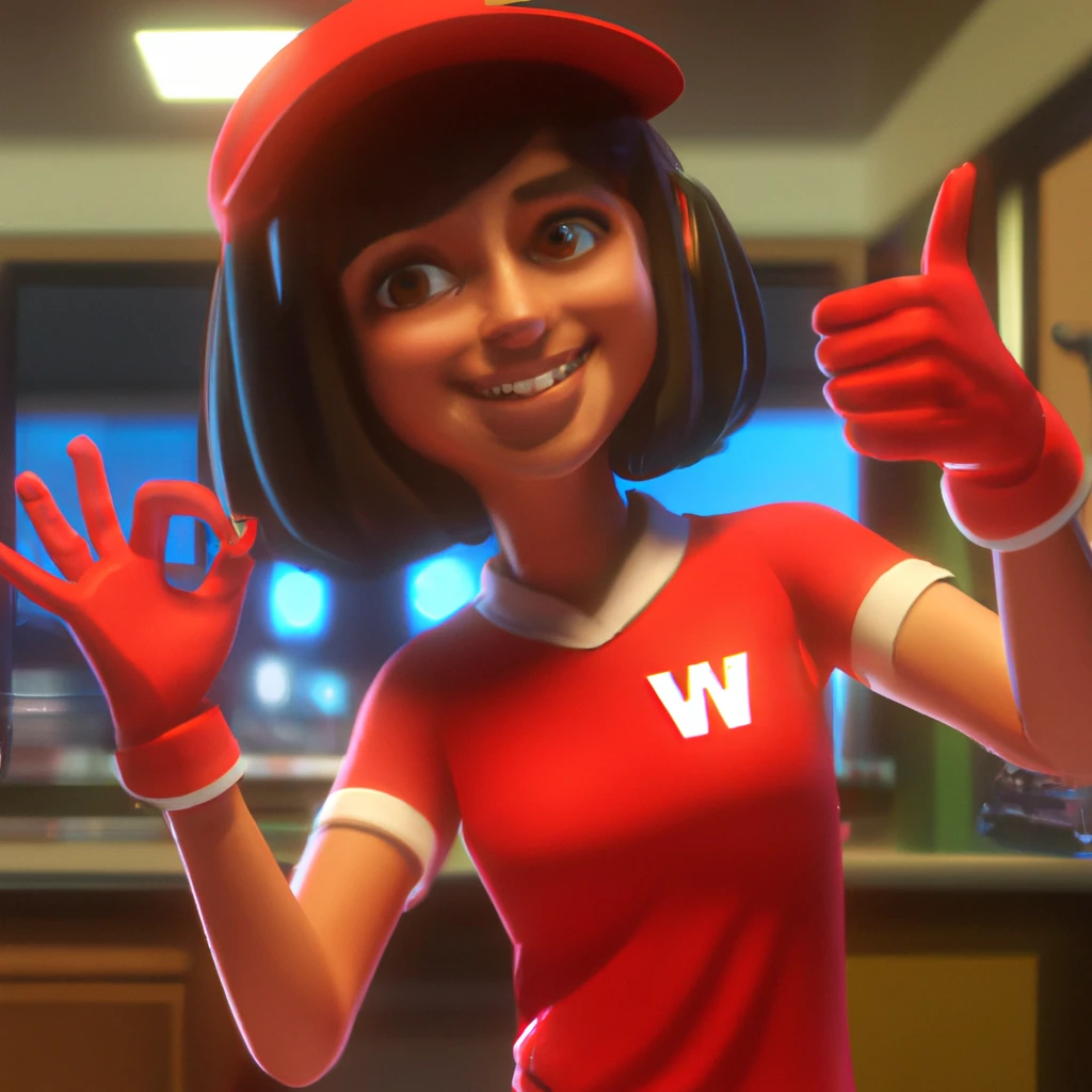 Illustration: in a fast food restaurant