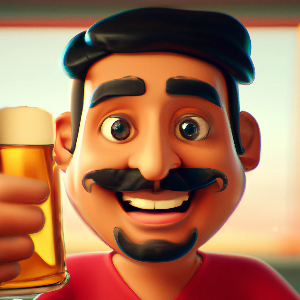 Illustration: in a pub