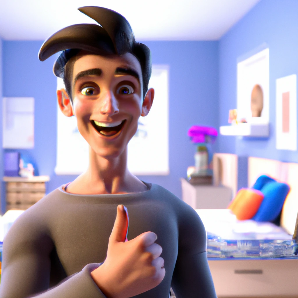 Illustration: in an Airbnb