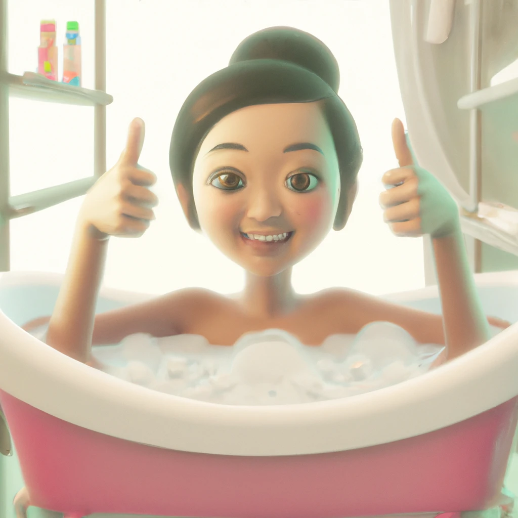 Illustration: in the bathroom (where the bath or shower is)