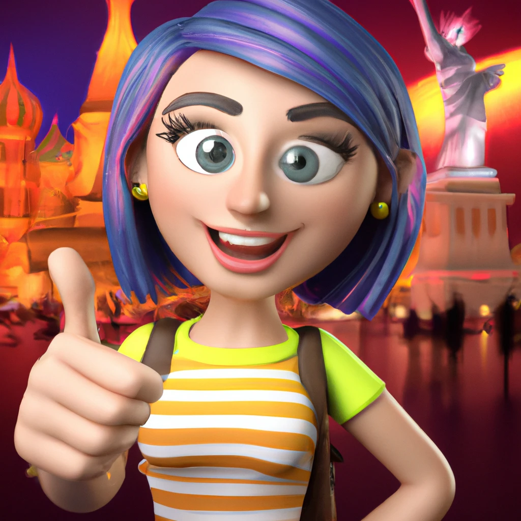 Illustration: on a vacation abroad