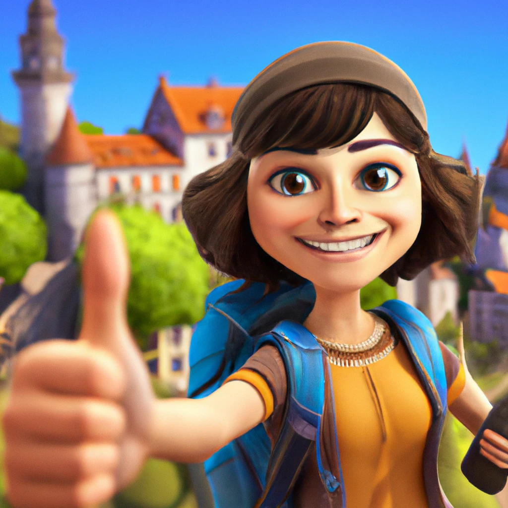 Illustration: on a walking tour