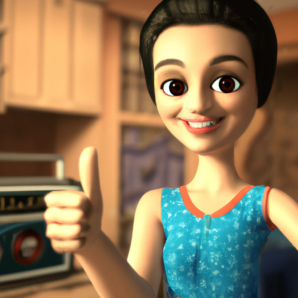 Illustration: on the radio