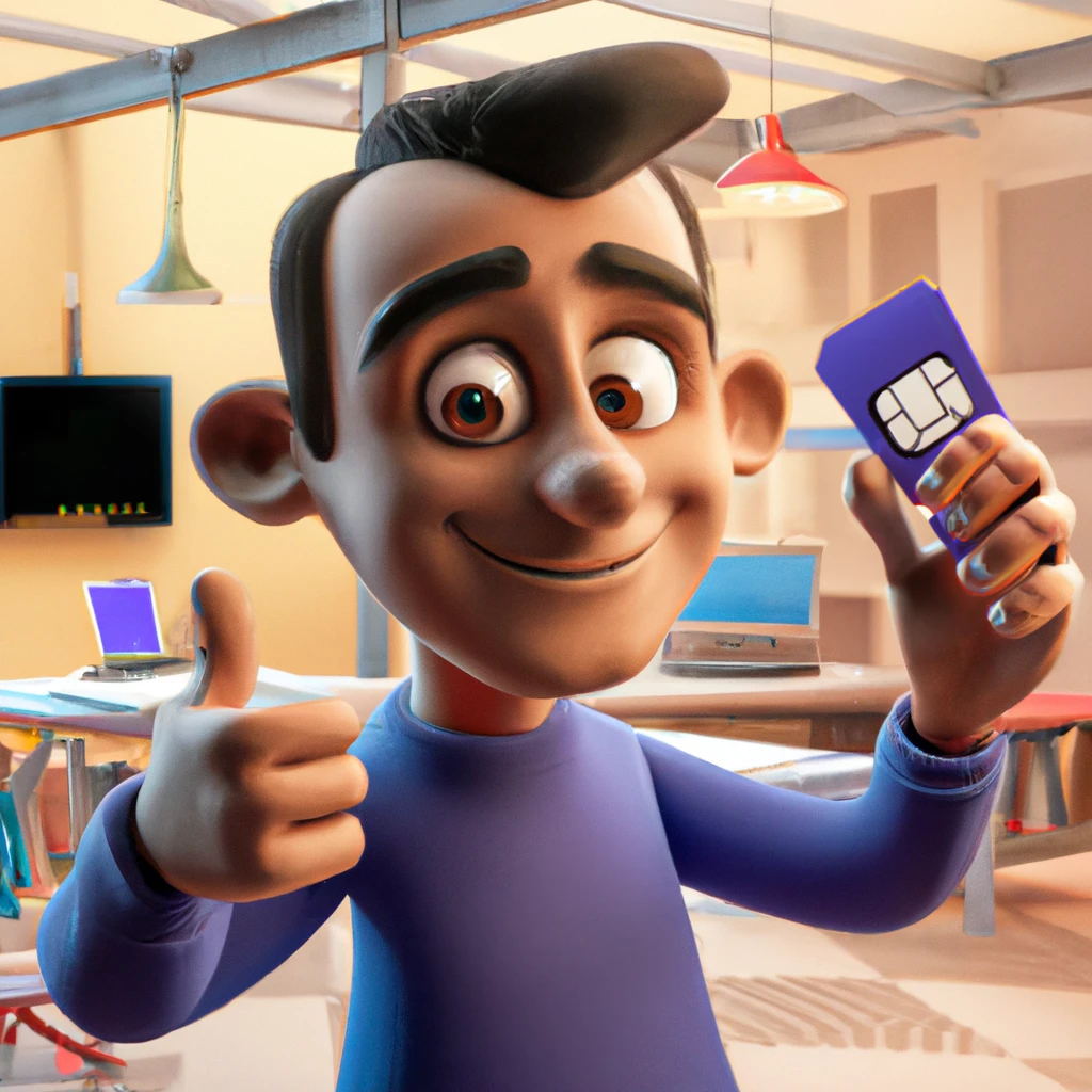 Illustration: when buying a SIM card