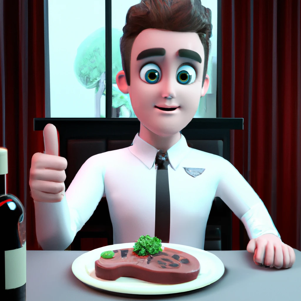 Illustration: when ordering a steak at the restaurant