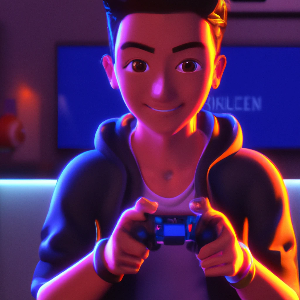 Illustration: when playing a video game