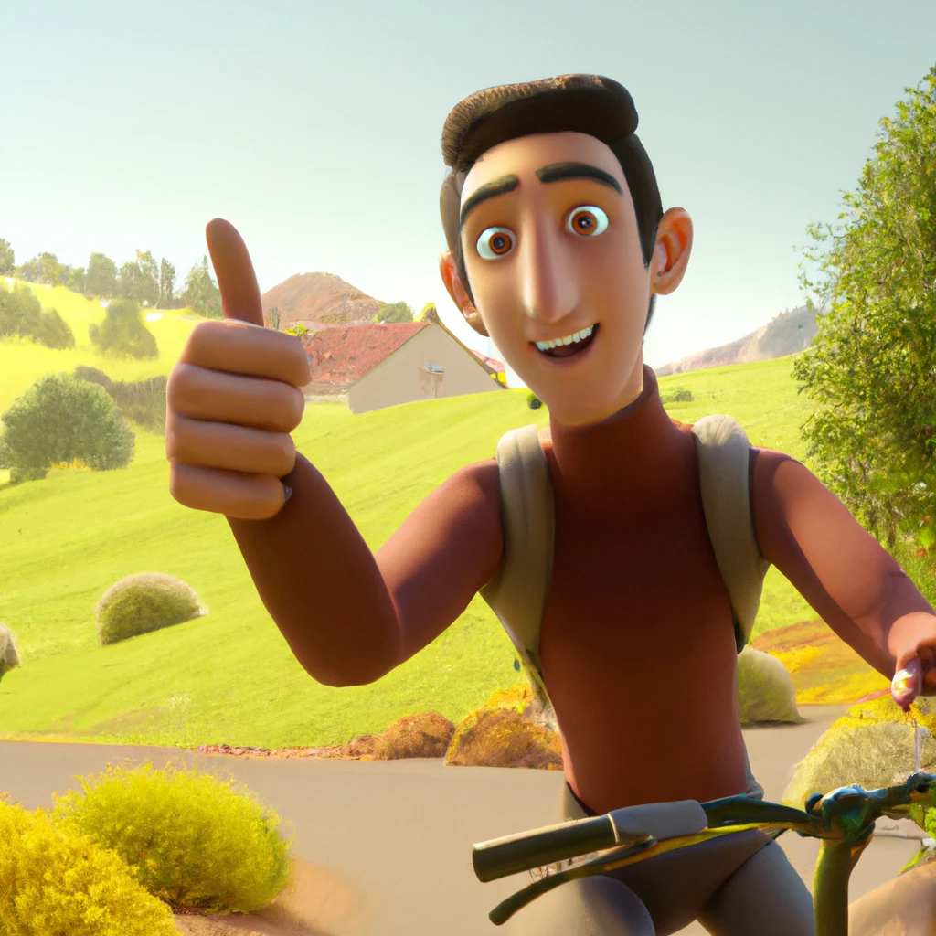 Illustration: when riding a bike