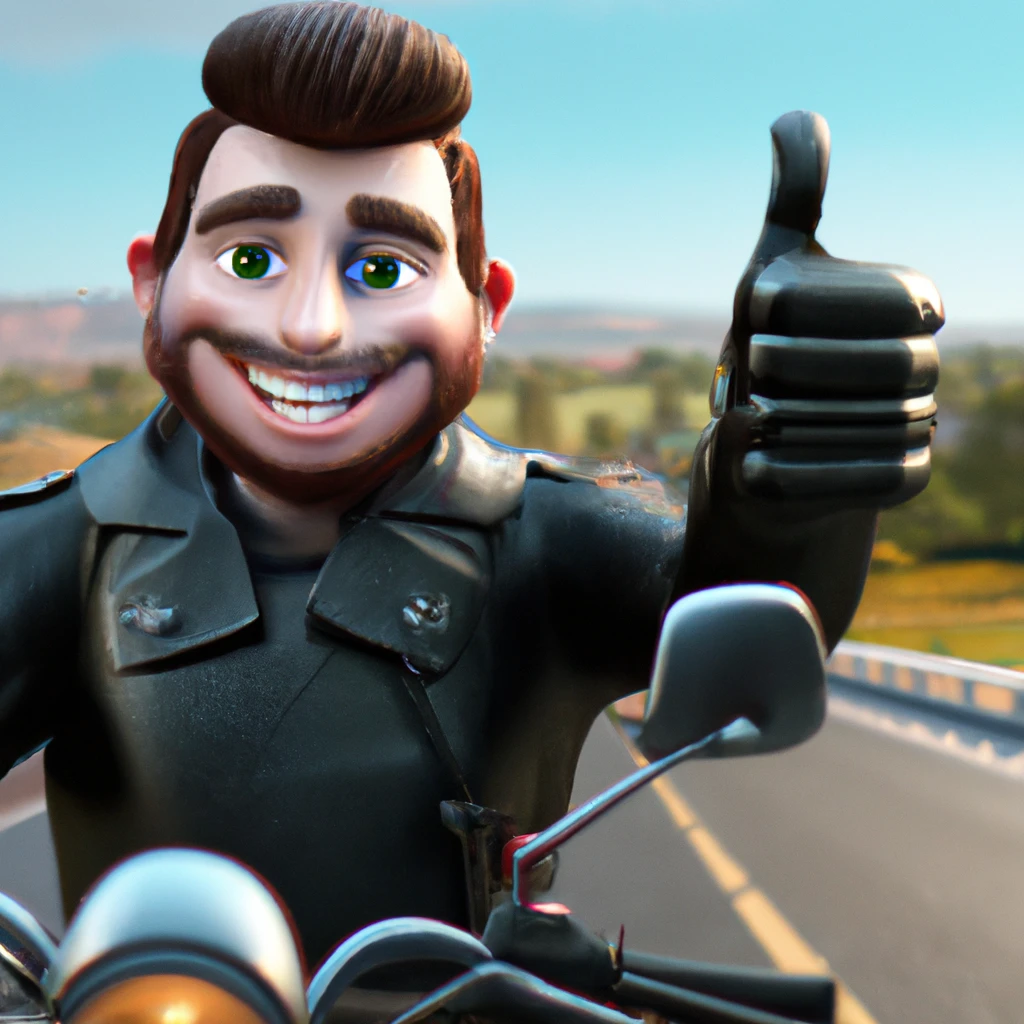 Illustration: when riding a motorcycle