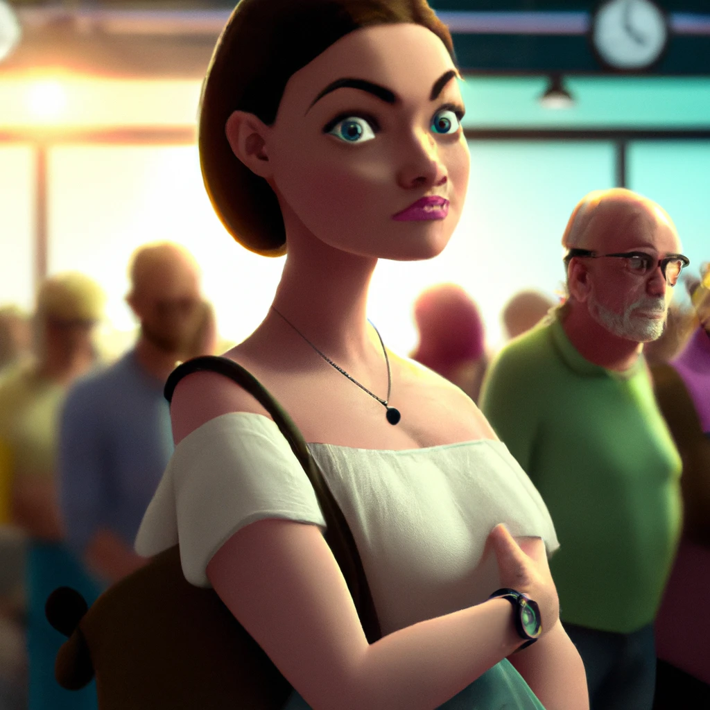 Illustration: when waiting in line