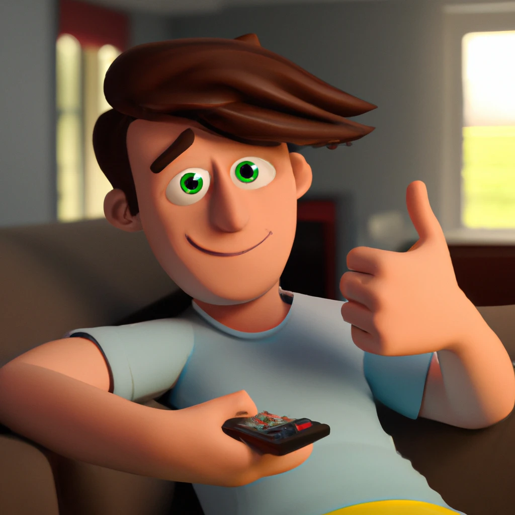 Illustration: when watching a TV show